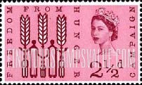 FindYourStampsValue: Great Britain (United Kingdom): Freedom from Hunger - Wheat Emblem and People