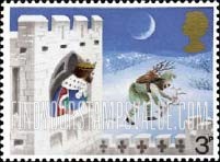 Great Britain (United Kingdom): Illustrations for Christmas Carol "Good King Wenceslas" - Good King Wenceslas