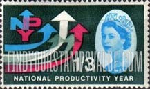 FindYourStampsValue: Great Britain (United Kingdom): National Productivity Year - Five arrows pointing up