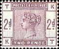 FindYourStampsValue: Great Britain (United Kingdom): Queen Victoria - Two Pence Lilac