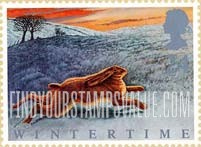FindYourStampsValue: Great Britain (United Kingdom): Animals in Winter - Brown Hare