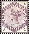 FindYourStampsValue: Great Britain (United Kingdom): Queen Victoria - Three Pence Lilac