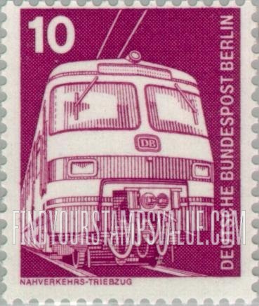 FindYourStampsValue: BERLIN - Industry Type of Germany: Electric train