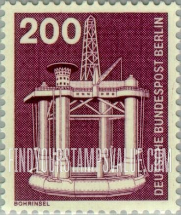 FindYourStampsValue: BERLIN - Industry Type of Germany: Oil drill platform
