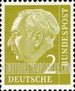 FindYourStampsValue: President Theodor Heuss