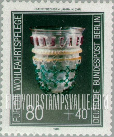 OCCUPATION SEMI-POSTAL - Glassware Type of 1986: Diatreta, 4th centennial