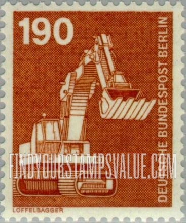 FindYourStampsValue: BERLIN - Industry Type of Germany: Power shovel
