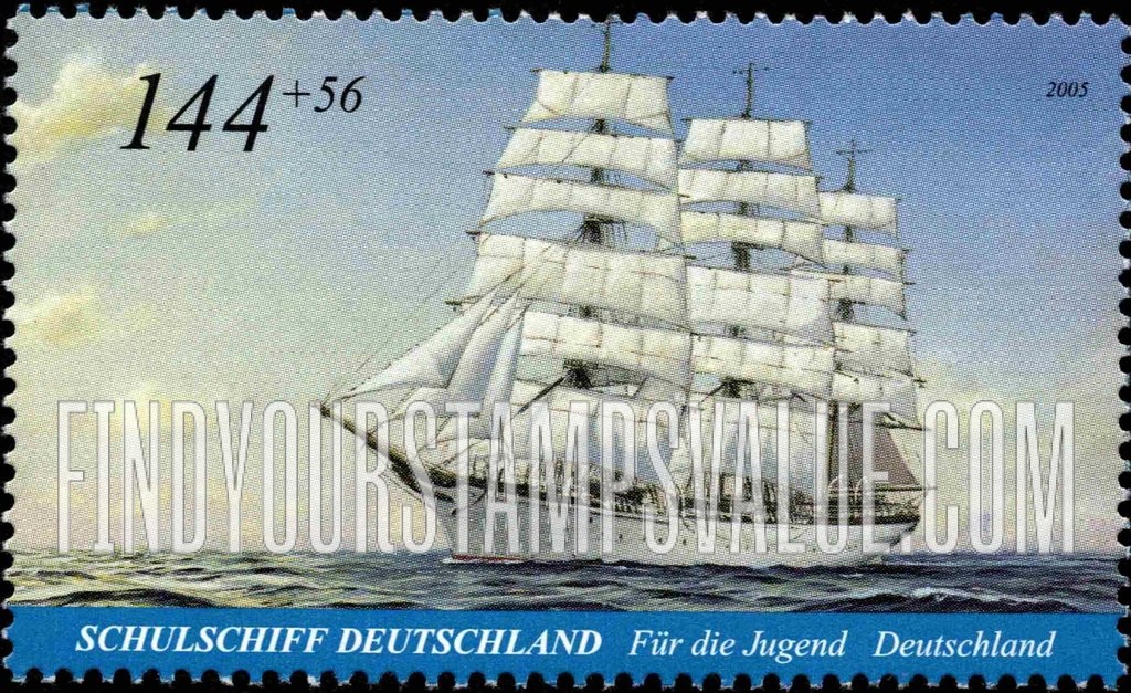 SEMI-POSTAL - Sailing Ships: Deutschland