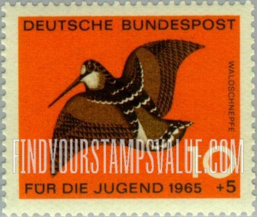 SEMI-POSTAL - Birds: Woodcock