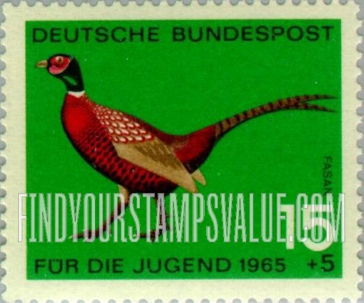FindYourStampsValue: SEMI-POSTAL - Birds: Ring-necked pheasant