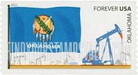 FindYourStampsValue: FLAGS OF OUR NATION - Oklahoma, Self-Adhesive Coil stamp