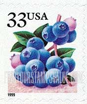 FindYourStampsValue: BERRIES - Blueberries, Self-Adhesive booklet stamp