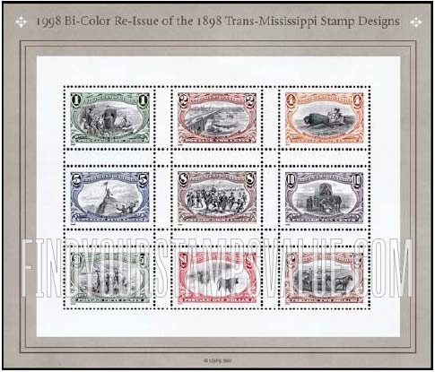 FindYourStampsValue: 1898 TRANS-MISSISSIPPI STAMPS, CENTENNIAL