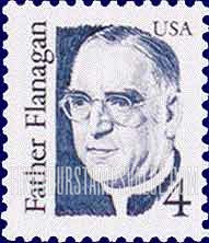 FindYourStampsValue: FATHER FLANAGAN - Great Americans