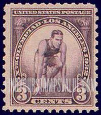 FindYourStampsValue: 10th OLYMPIC GAMES - Runner at Starting Mark