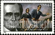 200th BIRTHDAY OF ABRAHAM LINCOLN - Politician, Self-adhesive