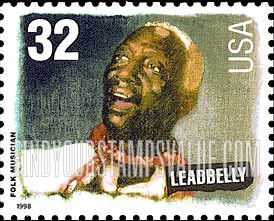 FindYourStampsValue: HUDDIE "LEADBELLY" LEDBETTER - American Music Series