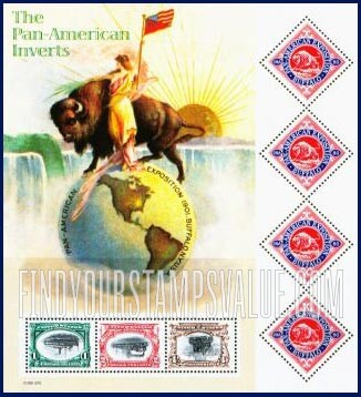 PAN-AMERICAN EXPOSITION INVERTS, CENTENNIAL - Souvenir sheet