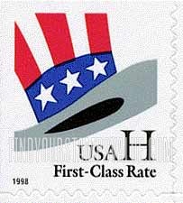 FindYourStampsValue: UNCLE SAM'S HAT, Self-Adhesive Booklet stamp