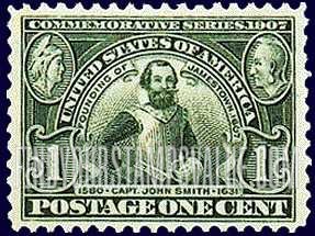 FindYourStampsValue: JAMESTOWN EXPOSITION ISSUE - Captain John Smith