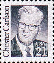 FindYourStampsValue: CHESTER CARLSON - Great Americans