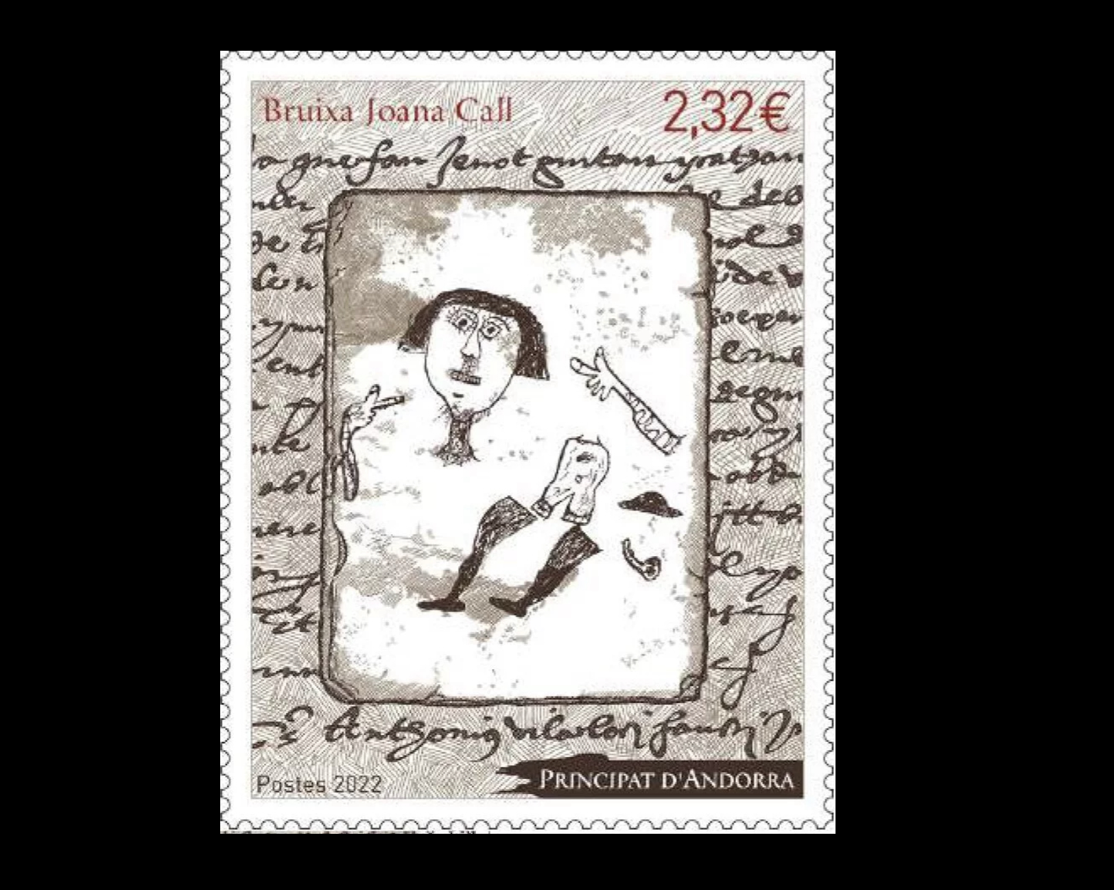 The Execution of Joana Call for Witchcraft: 550th Anniversary of Androrra Stamp