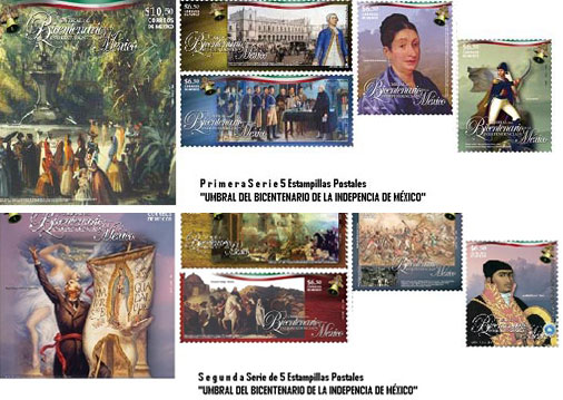 New stamps from Mexico