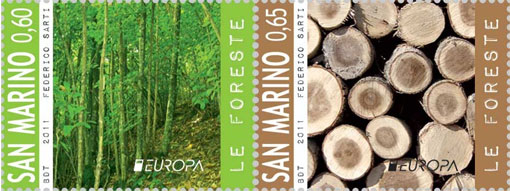 Europa 2011 Postage Stamps by San Marino