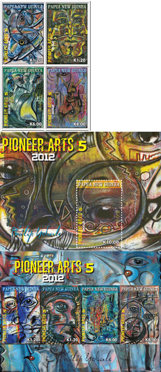 Pioneer Arts V - stamps from Papua New Guinea