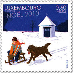 New Christmas stamp by Luxembourg