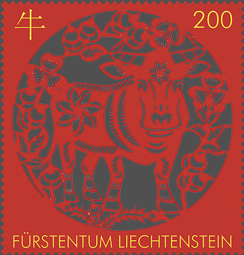 Liechtenstein Post welcomes Year of the Ox with a special stamp!