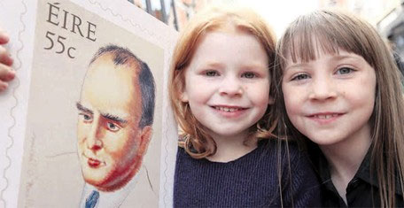 Stamp of approval on Flann O'Brien's centenary