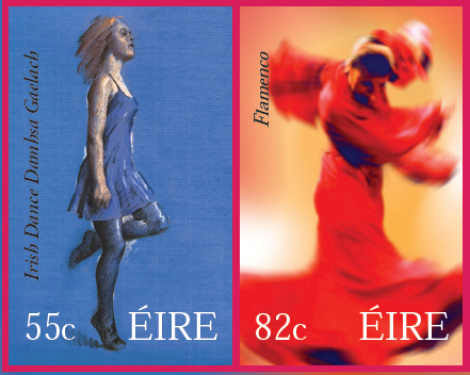 Spain And Ireland Celebrate Dancing On New Stamps