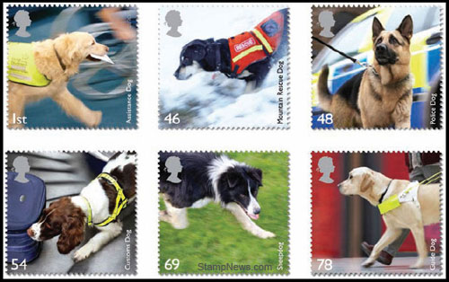 Working Dogs Stamps (Europa 2008)