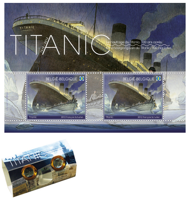 Titanic stamps from Belgium