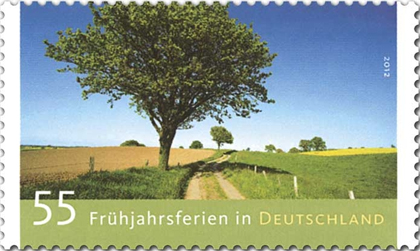 Spring Holiday in Germany stamp