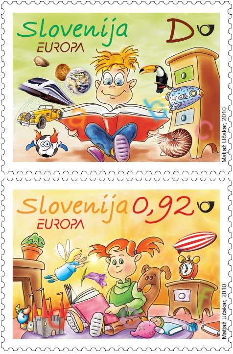 Europa postage stamps from Slovenia