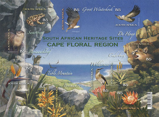 Cape Floral Region stamps by South Africa