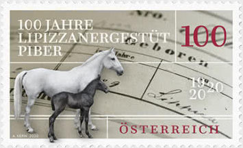 Austria's Lipizzaner stud farm honored with a special stamp!