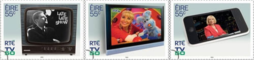 Stamp of approval for RTE Television's 50th anniversary