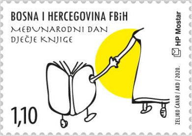 Croatian Post Mostar’s stamp celebrates International Children’s Book Day!