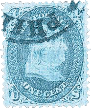 BENJAMIN FRANKLIN, el sello raro de 1867
