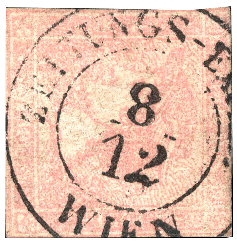 30kr rose Mercury newspaper stamp, 1851