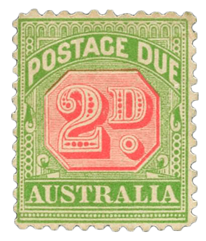Franqueo de Australia de 2d, 1909-1910