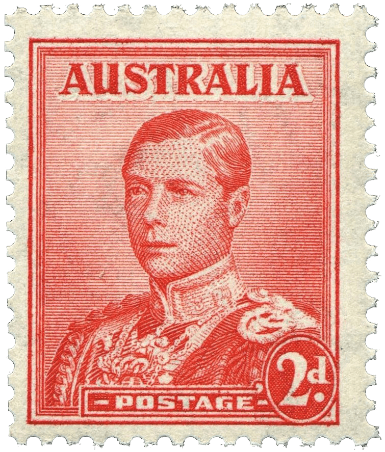 Sello del Rey Eduardo VIII Escarlato de 2c, 1936