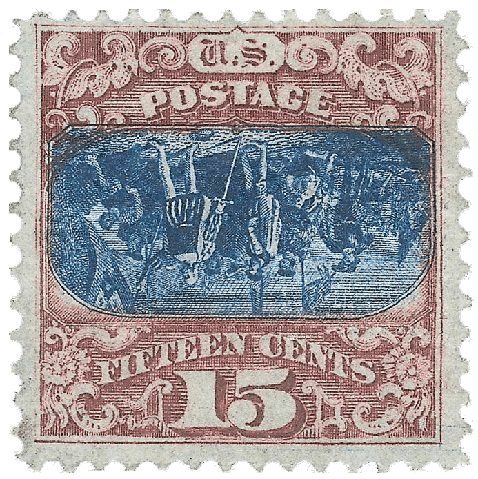 LA LLEGADA DE COLÓN, el sello raro de 1869