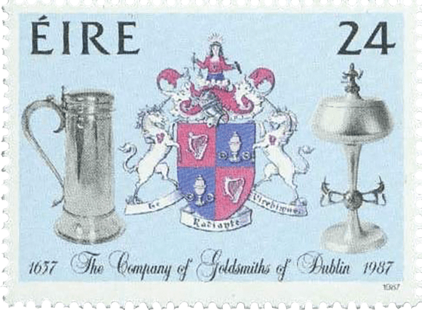 24p 350th anniversary of Company of Goldsmiths stamp, 1987