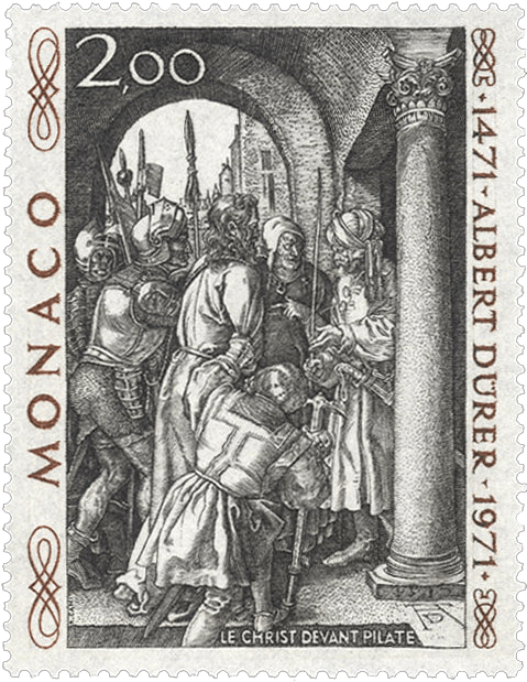 2,00fr "Albert" Durer error stamp, 1972