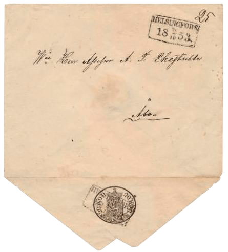 20 kopek black stamp, 1850