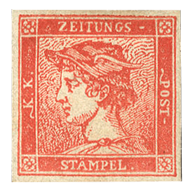Red Mercury stamp, 1856